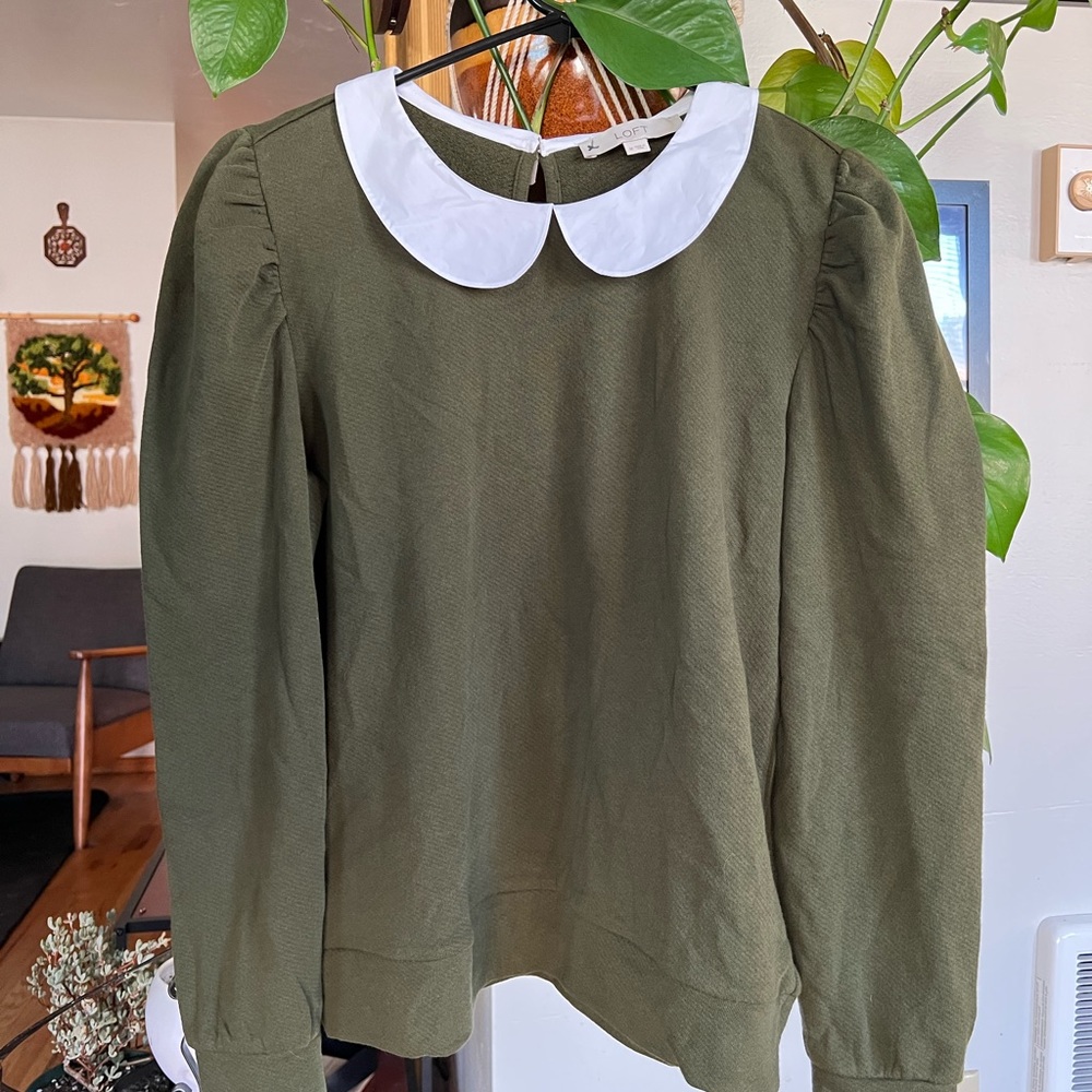 LOFT LIGHT HERSEY PETER PAN COLLAR